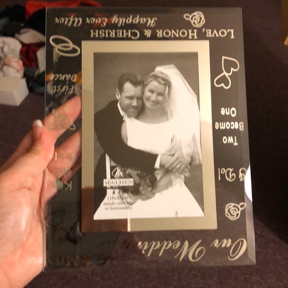 Wedding I do Mr & Mrs frame